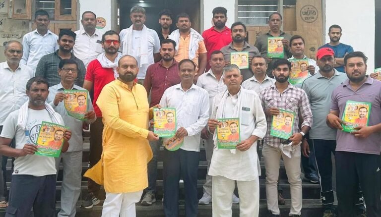 भाजपा की जीत के लिए देवतुल्य जनता का आशीर्वाद प्राप्त किया