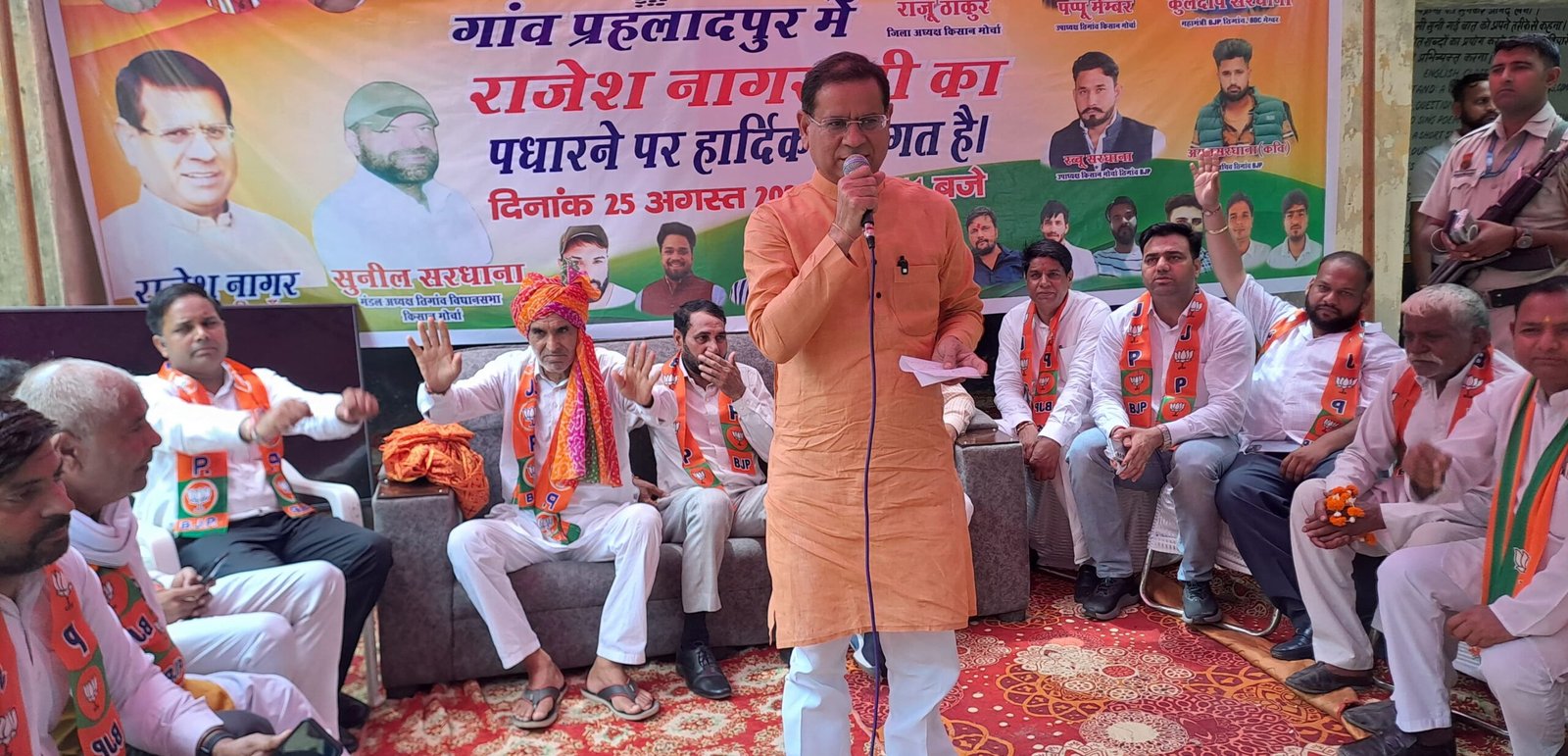 तिगांव में हर तरफ हो रहा है  विकास- विधायक राजेश नागर 