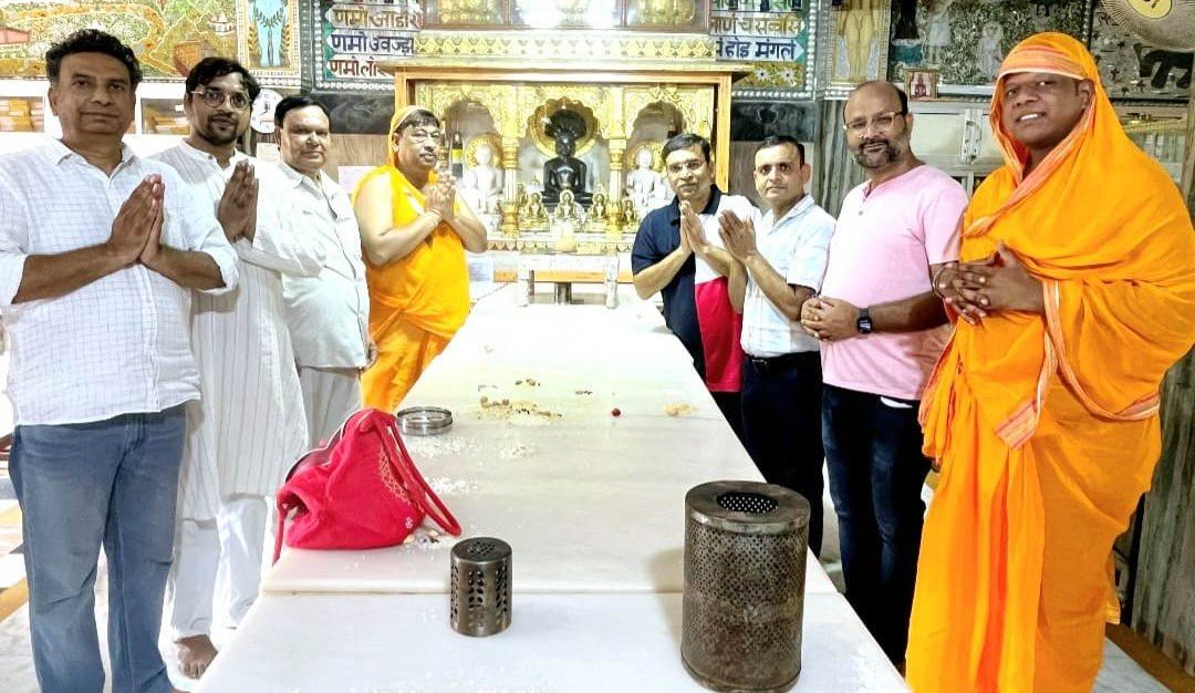 श्री दिगंबर जैन मंदिर में क्षमावाणी पर्व धूमधाम से मनाया गया
