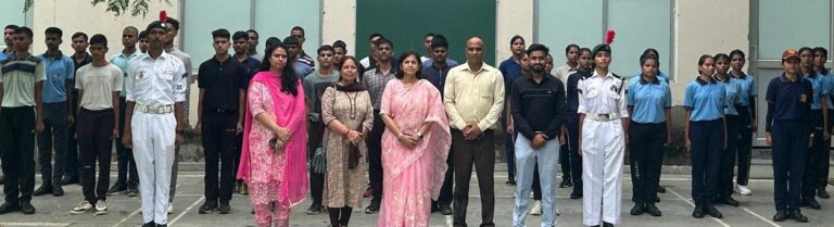 डी.ए.वी. शताब्दी महाविद्यालय में नए एन.सी.सी. कैडेट्स का चयन