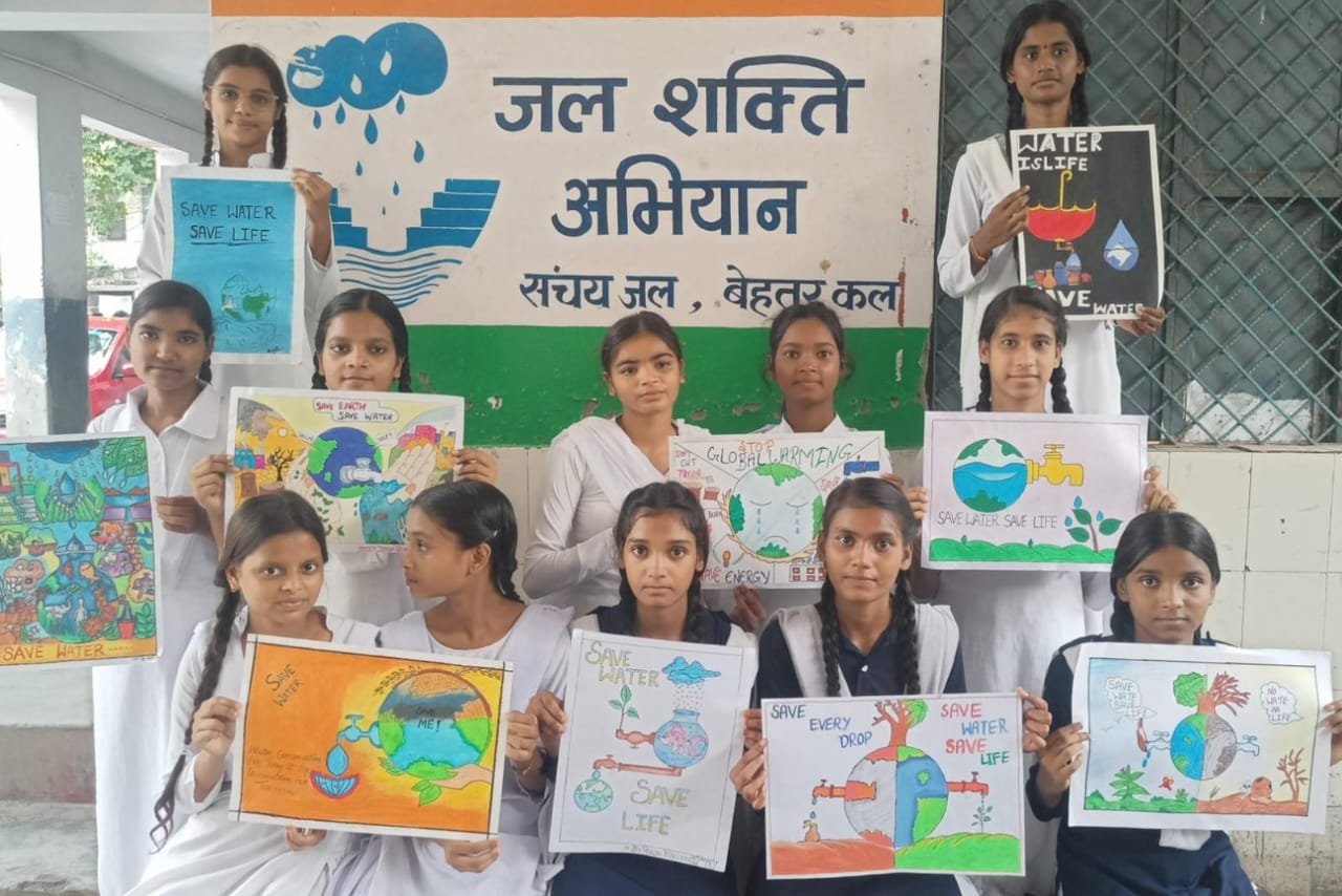 जेआरसी द्वारा जल संरक्षण और वर्षा जल संचयन का संदेश