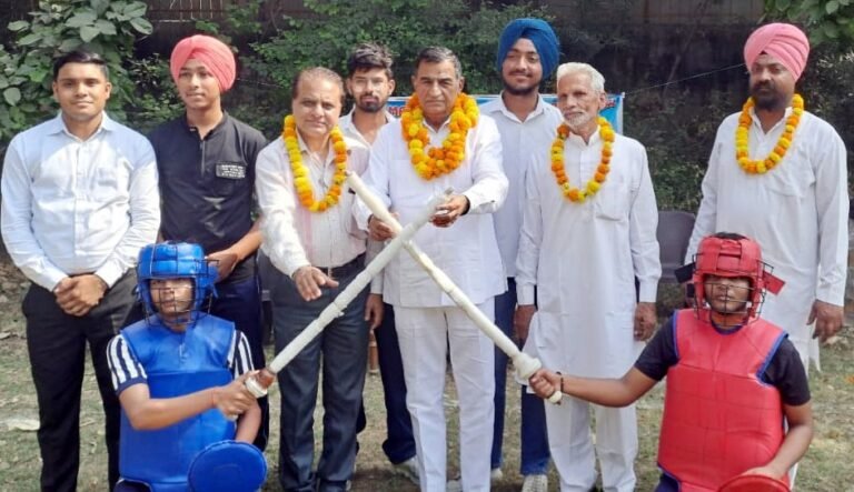 प्रथम ‘मर्दानी’ स्पोट्र्स की जिलास्तरीय प्रतियोगिता का शुभारंभ पं. राजेंद्र शर्मा ने किया