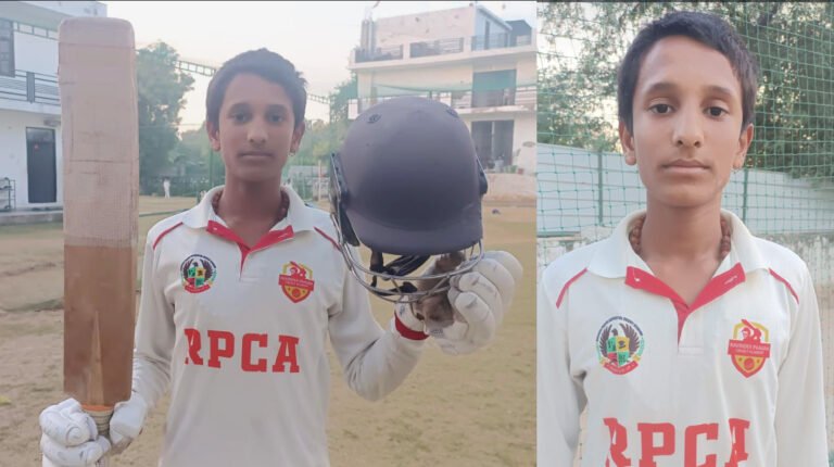 रविंदर फागना क्रिकेट अकादमी पाली ने महारानी किशोरी मेमोरियल क्रिकेट अकादमी को 108 रन से हराया।