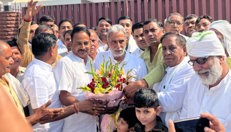 मोहना की सरदारी ने केंद्रीय मंत्री कृष्ण पाल गुर्जर का धन्यवाद किया  