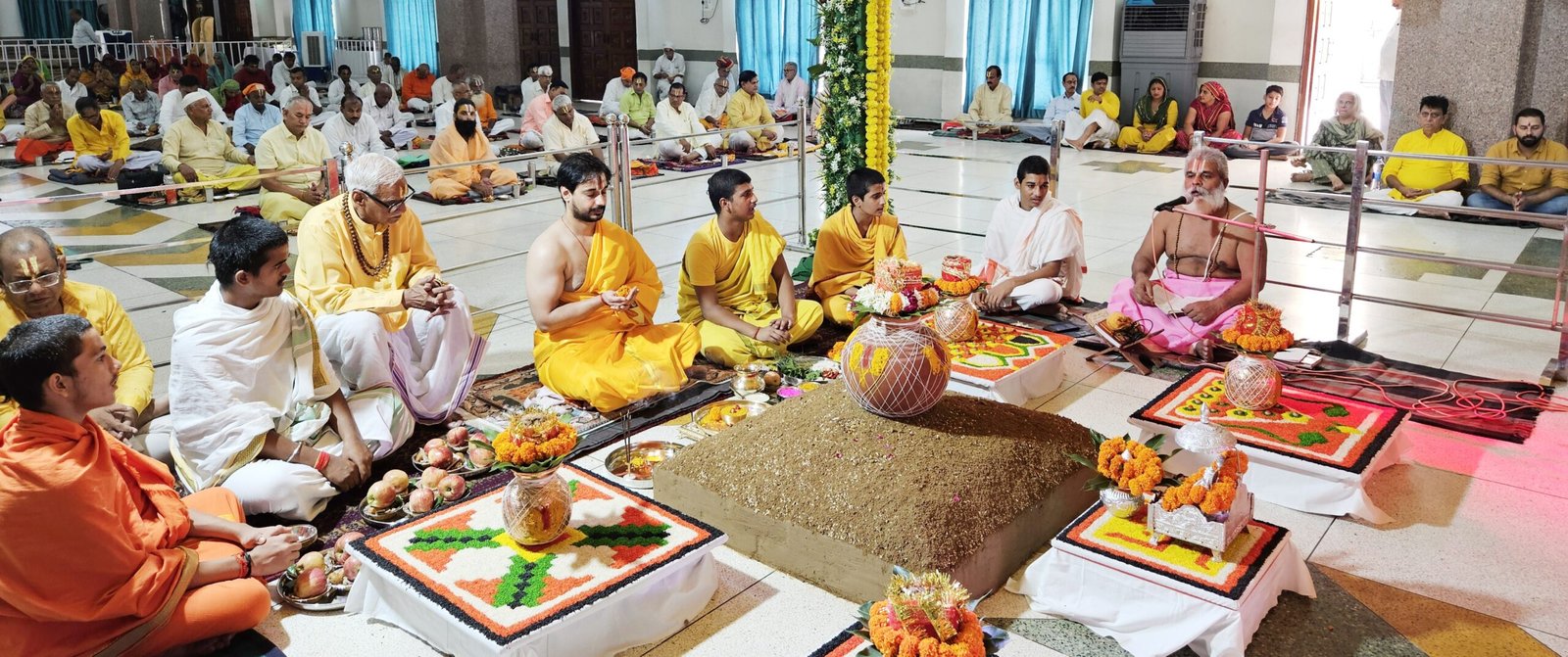 आज सविधि माता के नवरात्रि के लिए घट की स्थापना संपन्न