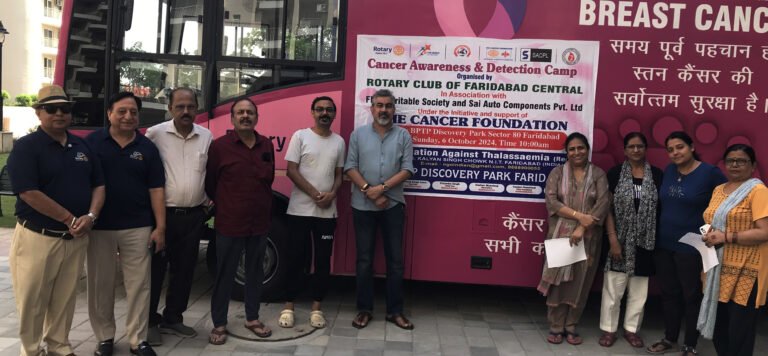 निशुल्क मेमोग्राफी का शिविर आयोजित किया गया