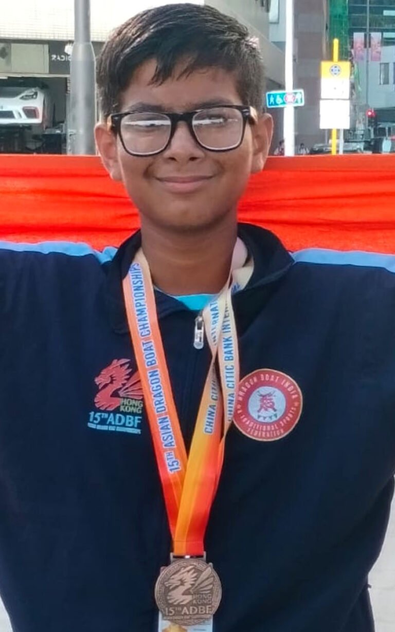 ड्रैगन बोट चैंपियनशिप में प्रत्यूष अग्रवाल ने किया उम्दा प्रदर्शन