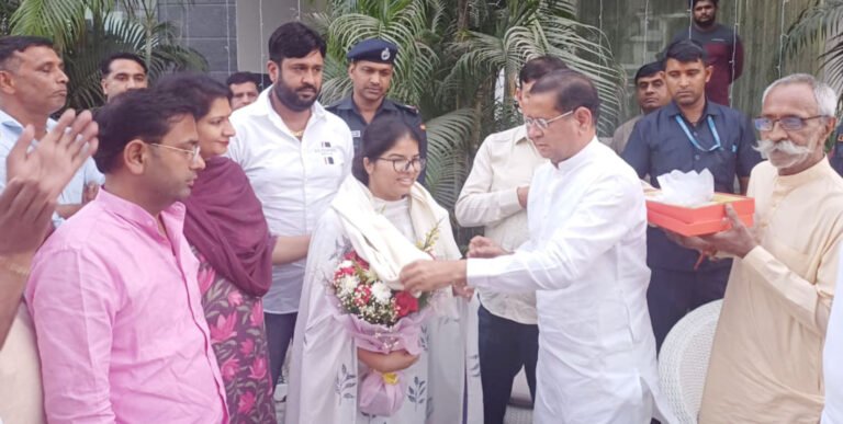 बेटी बिपाशा खटाना ने समाज का नाम रोशन किया – राज्यमंत्री राजेश नागर 