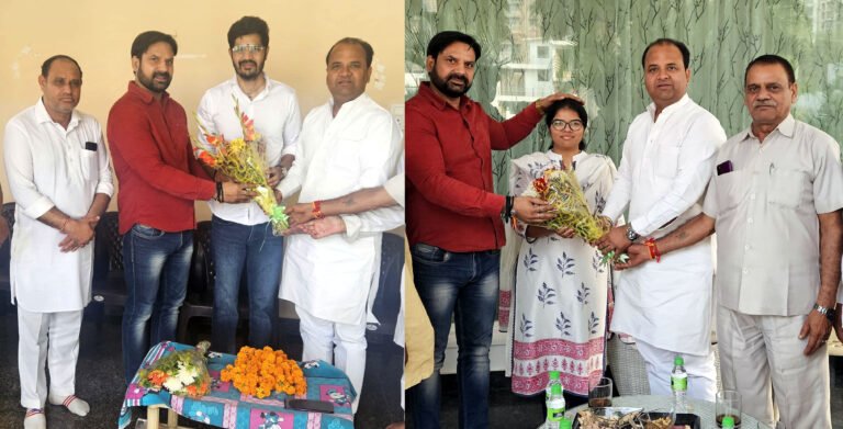 अभिषेक भड़ाना और बिपाशा खटाना ने जज परीक्षा पास कर किया फरीदाबाद का नाम रोशन, कांग्रेसी नेताओं ने  किया सम्मान : सुमित गौड़