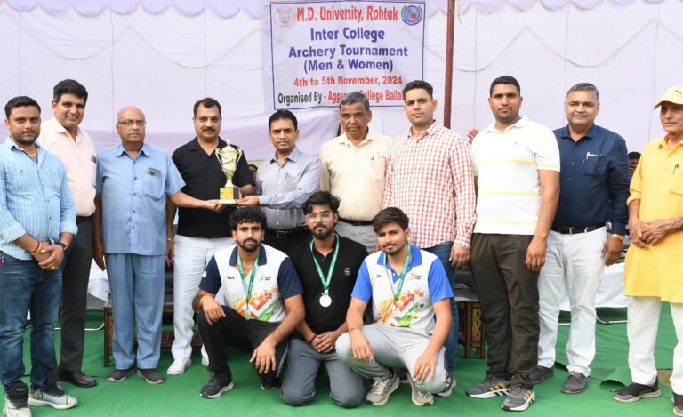 अग्रवाल कॉलेज में चल रहे दो दिवसीय इंटर कालेज आर्चरी टूर्नामेंट का समापन