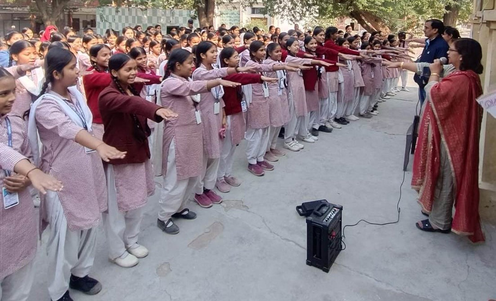 राजकीय कन्या सेकेंडरी स्कूल, ओल्ड फरीदाबाद की छात्राओं ने बाल विवाह मुक्त भारत की शपथ ली