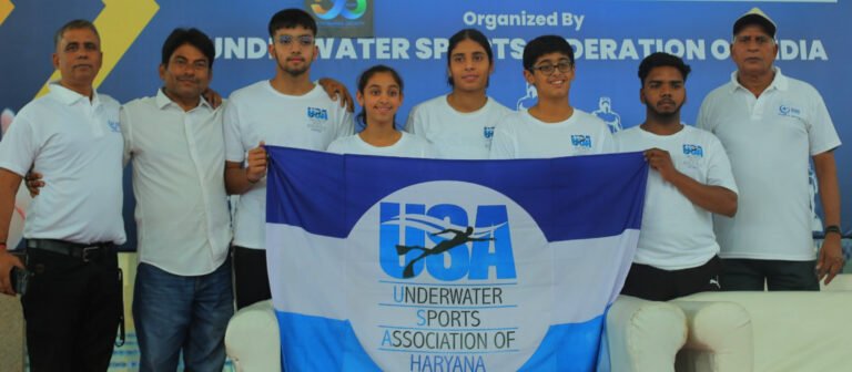 चौथी राष्ट्रीय फिनस्विमिंग चैंपियनशिप नई दिल्ली – 2024  में छाये फरीदाबाद के स्विम्मर