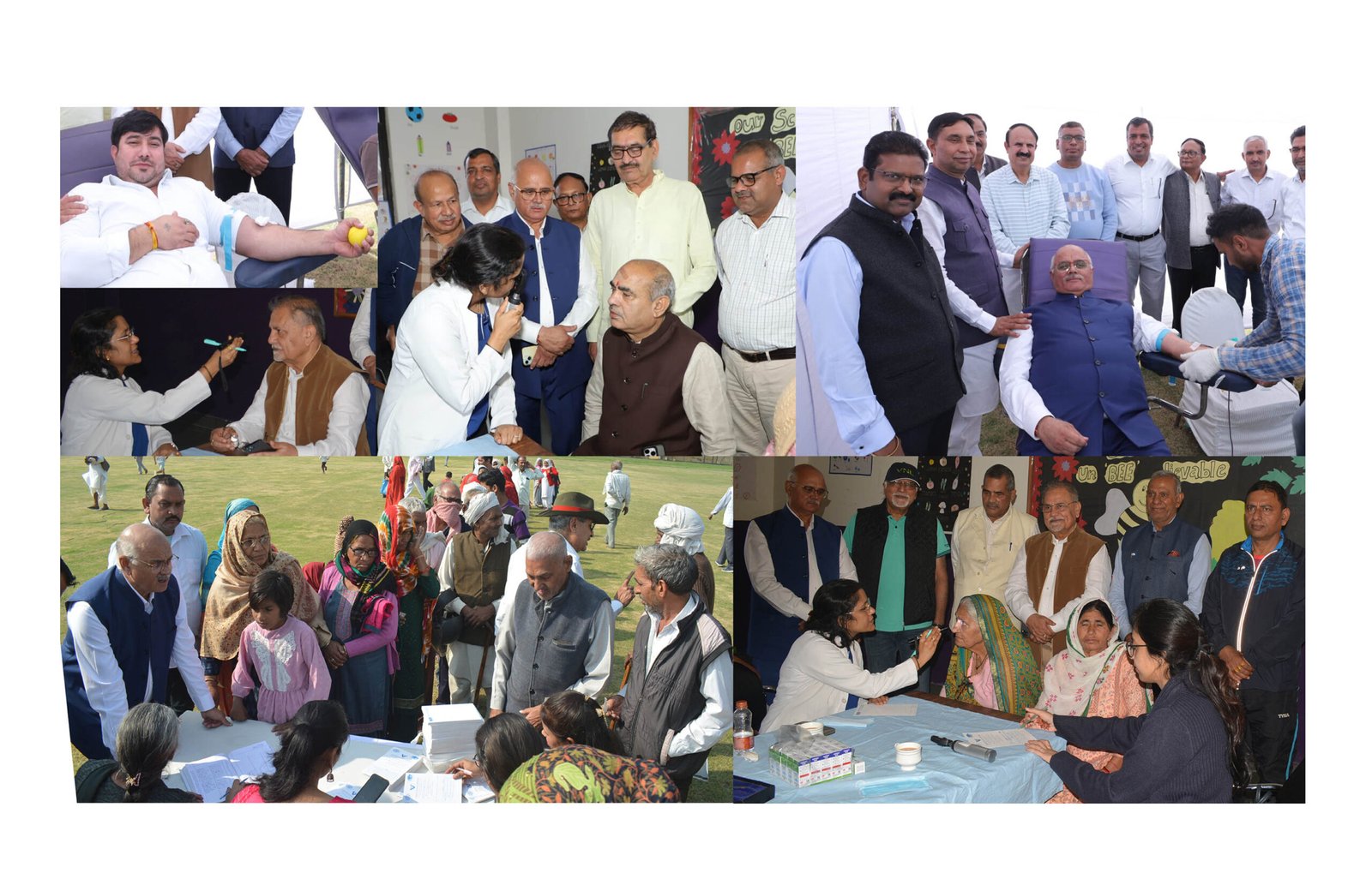 आशा ज्योति विद्यापीठ संस्थान में विशाल रक्तदान एवं स्वास्थ्य जांच शिविर का आयोजन