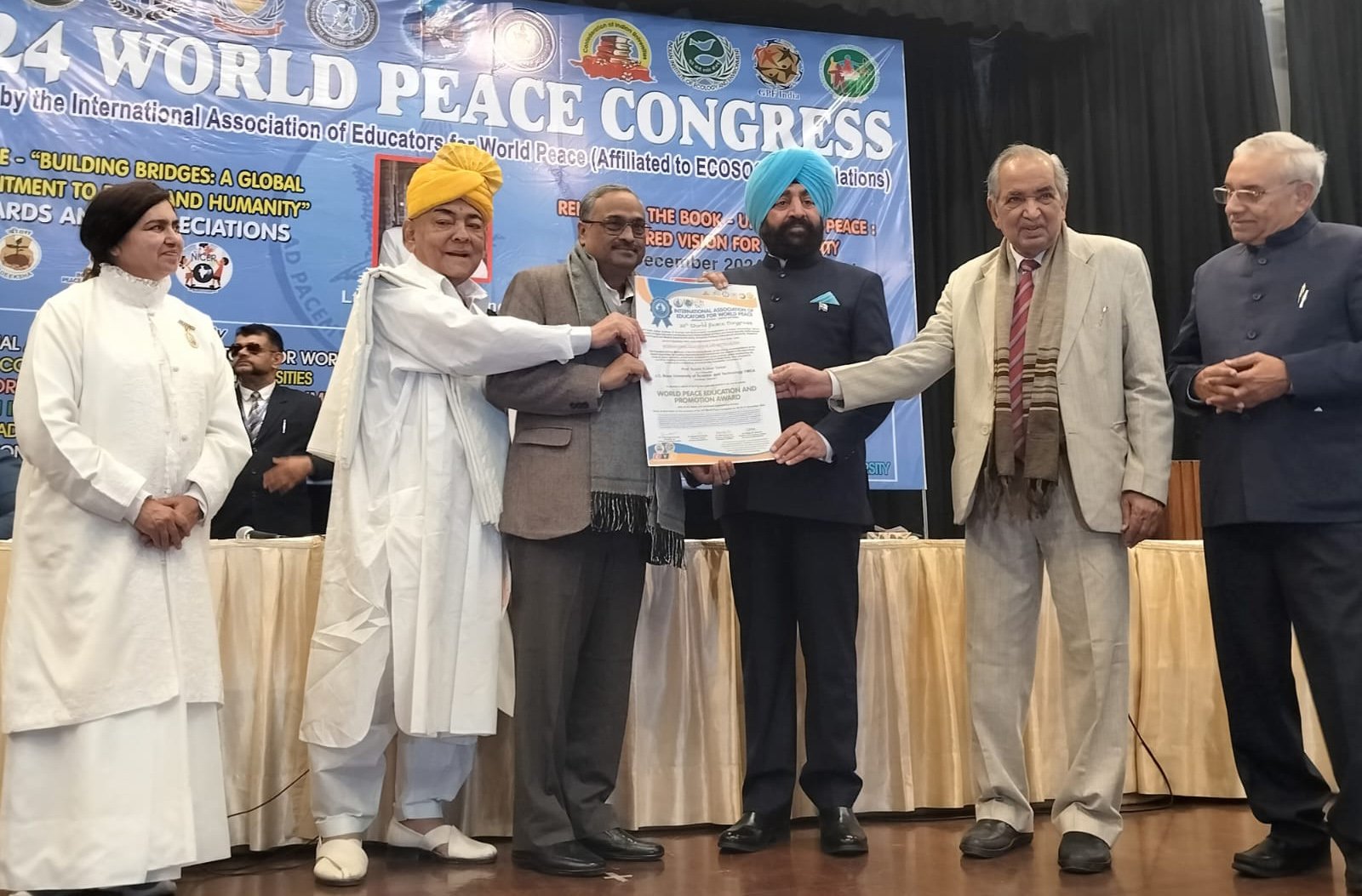 जेसी बोस विश्वविद्यालय ‘विश्व शांति शिक्षा प्रोत्साहन पुरस्कार’ से सम्मानित