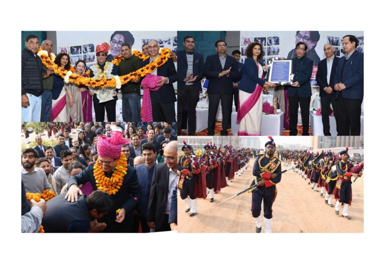 श्री विश्वकर्मा कौशल विश्वविद्यालय के संस्थापक कुलपति डॉ. राज नेहरू को दी गई भावुक और भव्य विदाई