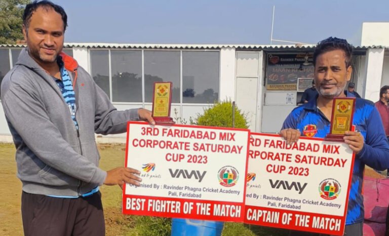 मास्टर ब्लास्टर क्रिकेट क्लब और द ग्रेट 80s लेजेंड के बीच मैच हुआ टाई