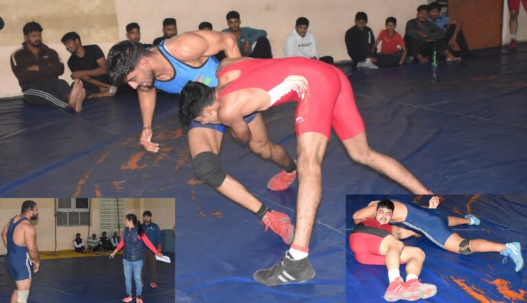 जिला खेल विभाग की ओर से राज्य खेल परिसर में ओपन कुश्ती के ट्रायल आयोजित किए गए, फाइनल मुकाबले को लेकर हुआ विवाद 