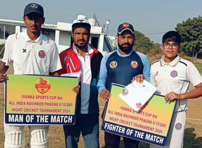 जेपी क्रिक्रेट अकादमी ने गुलिया अकादमी को 5 विकेट से हराया
