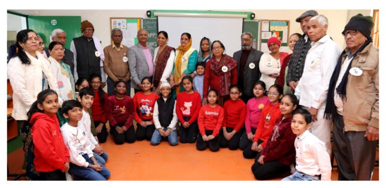 फरीदाबाद मॉडल स्कूल ने धूम-धाम से मनाया  ग्रैंड पेरेंट्स डे मनाया