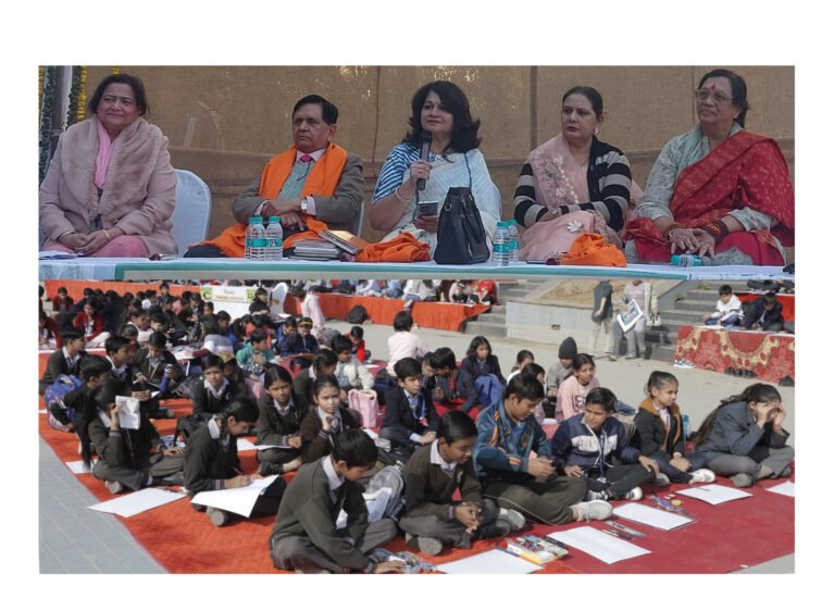 जश्न-ए-फरीदाबाद -4, के तीसरे दिन चित्रकला प्रतियोगिता में बच्चों ने बिखेरे प्रतिभा के रंग, व “साहित्य में नारी” पर परिचर्चा