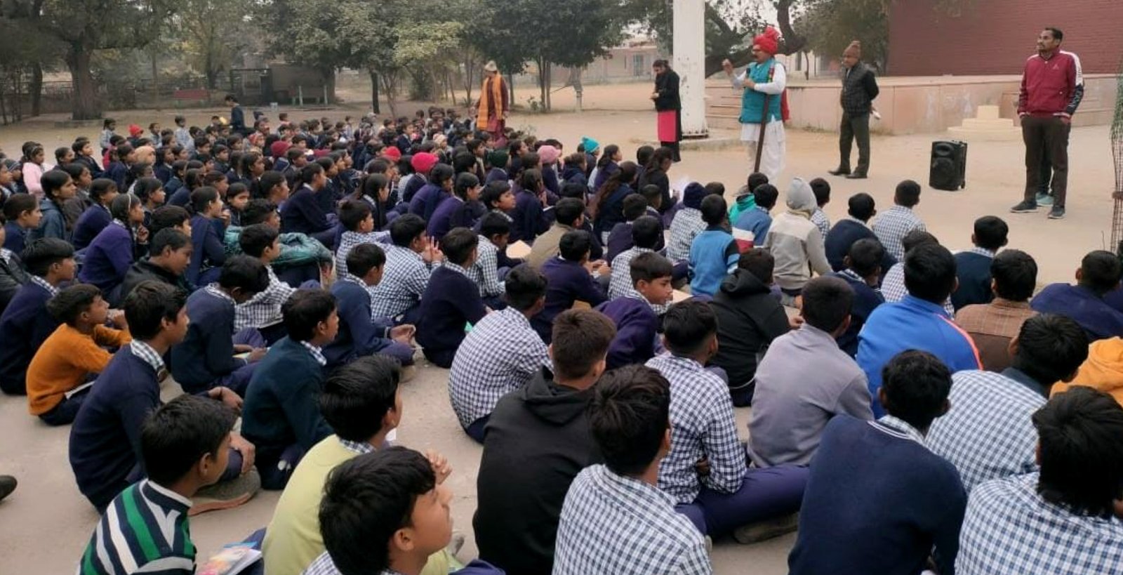 राजकीय वरिष्ठ माध्यमिक विद्यालय तिगांव और मुजेड़ी में ‘पुलिस की पाठशाला’ का आयोजन