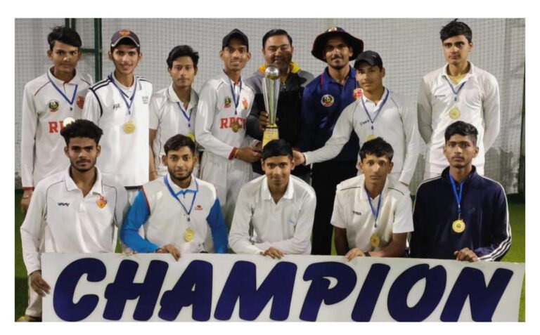 रविंदर फागना क्रिकेट अकादमी ने जीएस क्रिकेट अकादमी (शाहबाद) को 7 विकेट से हराया