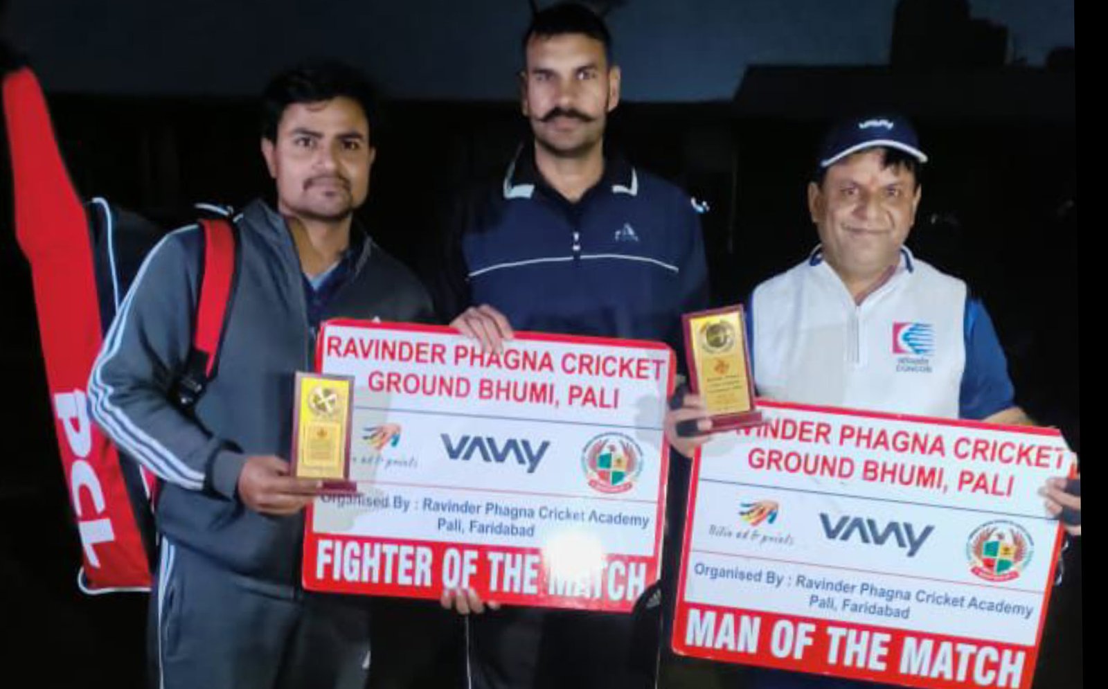 कॉरपोरेट प्रैक्टिस मैच में विक्ट्री क्रिकेट क्लब ने रैपटर्स क्लब को 66 रन से हराया, मैन ऑफ द मैच अनुज भारद्वाज