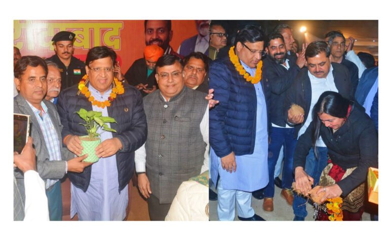 कैबिनेट मंत्री विपुल गोयल ने सेक्टर-7 में ₹10.17 करोड़ की लागत से विभिन्न विकास परियोजनाओं का शिलान्यास किया