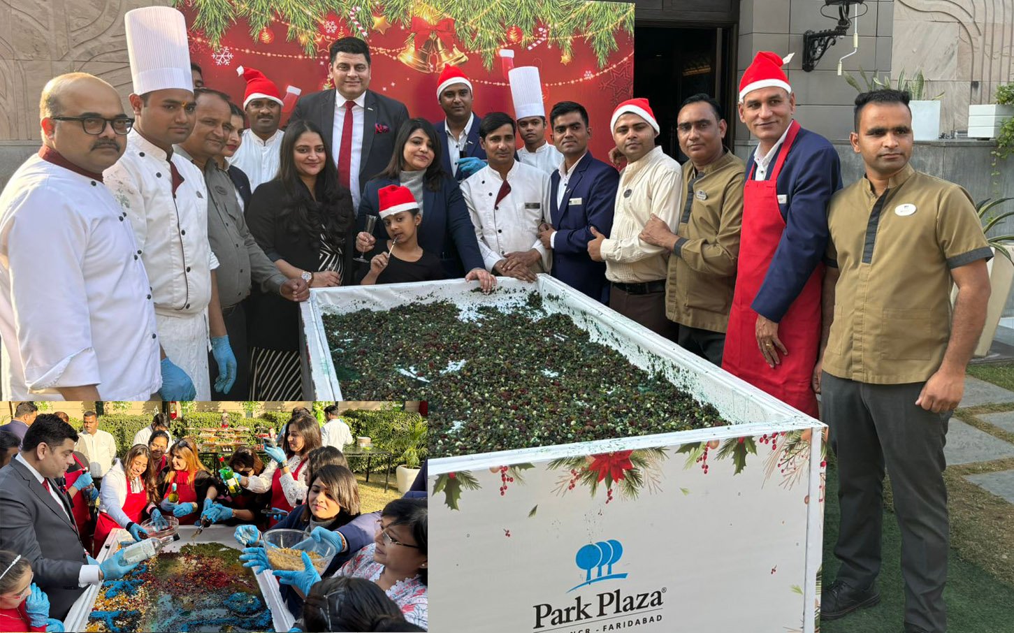 पार्क प्लाजा होटल में क्रिसमस केक मिक्सिंग सेलिब्रेशन का किया आयोजन 