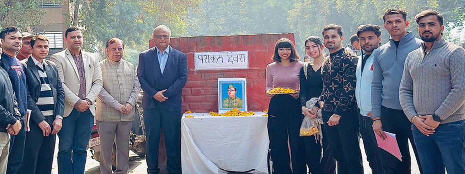 जे.सी.बोस विश्वविद्यालय में सुभाष चन्द्र बोस की 129 वीं जयंती मनाई गयी 