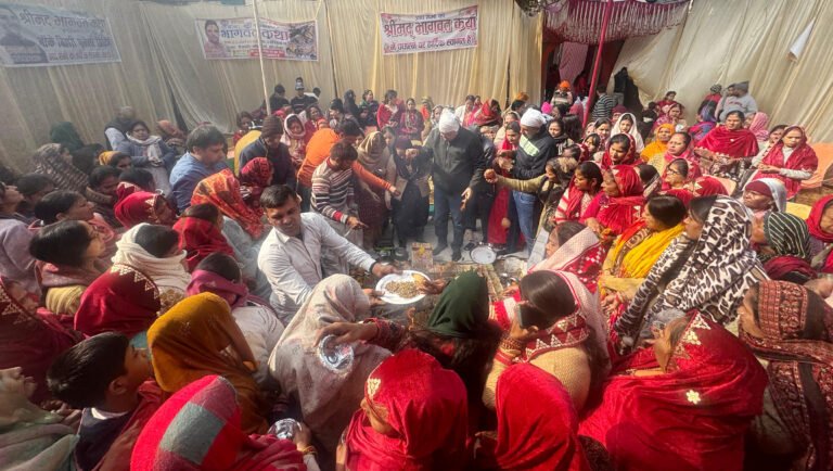 श्री राम मंदिर द्वारा आयोजित 21वीं श्रीमदभागवत कथा सप्ताह हवन पूर्णाहुति एवं भंडारा के साथ विधिवत सम्पन्न