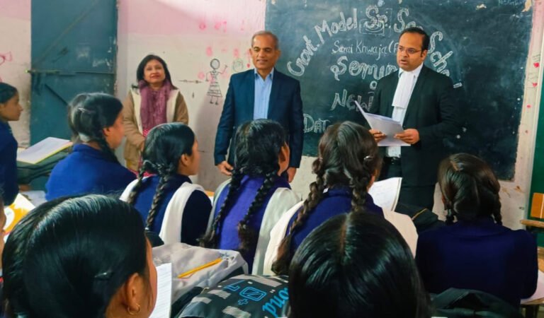 भारतीय न्याय संहिता 2023 सहित तीनों नए कानूनों बारे में राजकीय विद्यालय सराय ख्वाजा में सेमिनार