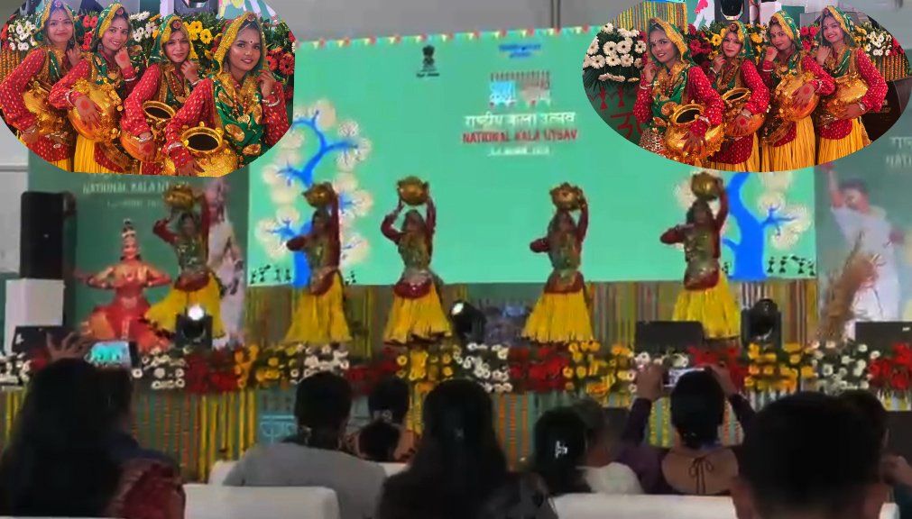 राजकीय विद्यालय सराय ख्वाजा टीम का भोपाल में राष्ट्रीय कला उत्सव में सराहनीय प्रदर्शन