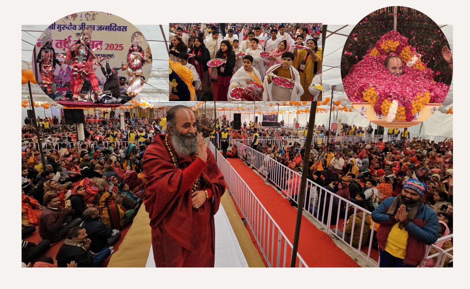 श्री सिद्धदाता आश्रम में धूमधाम से मनाया नववर्ष एवं जगदगुरु रामानुजाचार्य स्वामी पुरुषोत्तमाचार्य महाराज का जन्मदिन