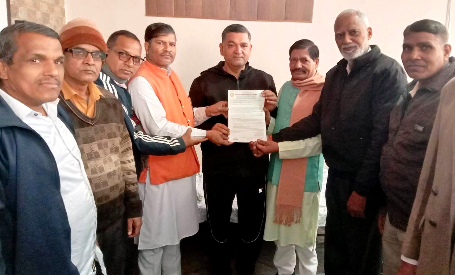 लोधी राजपूत जन कल्याण समिति ने विधायक सतीश फागना को सौंपा ज्ञापन