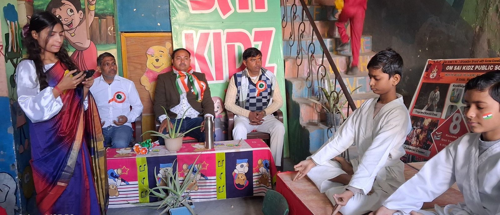 ओम सांई किड्ज पब्लिक स्कूल में धूमधाम से मनाया गया 76वां गणतंत्र दिवस