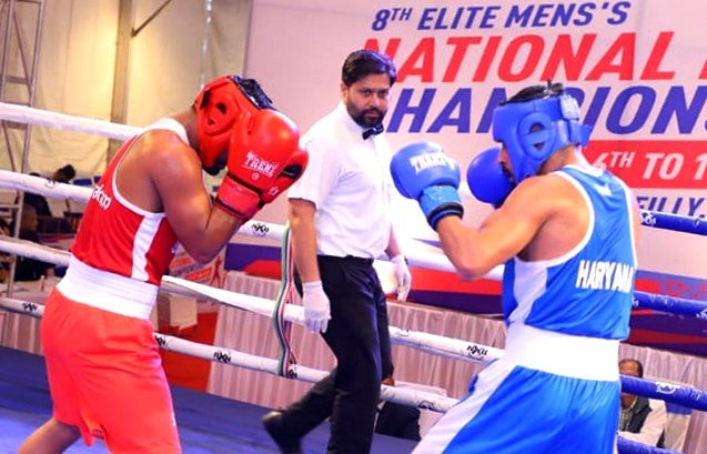 Shiva, Sachin Shine with Successive Wins; Devendra Impresses in Men’s National Boxing Championship