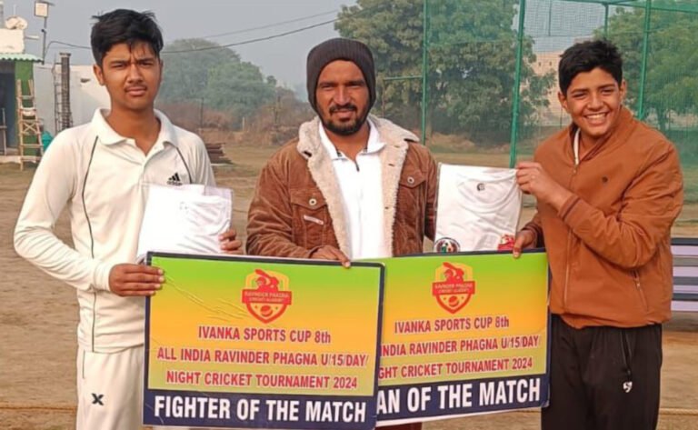 क्वार्टर फाइनल मैच में टीएनएम क्रिकेट अकादमी ने जेपी क्रिकेट अकादमी को 8 विकेट से हराया,