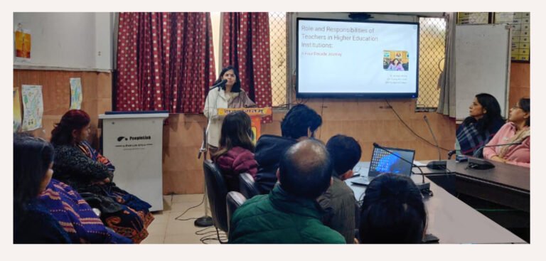 शिक्षक की भूमिका व जिम्मेदारियों पर शताब्दी महाविद्यालय में एक विशेष व्याख्यान का आयोजन