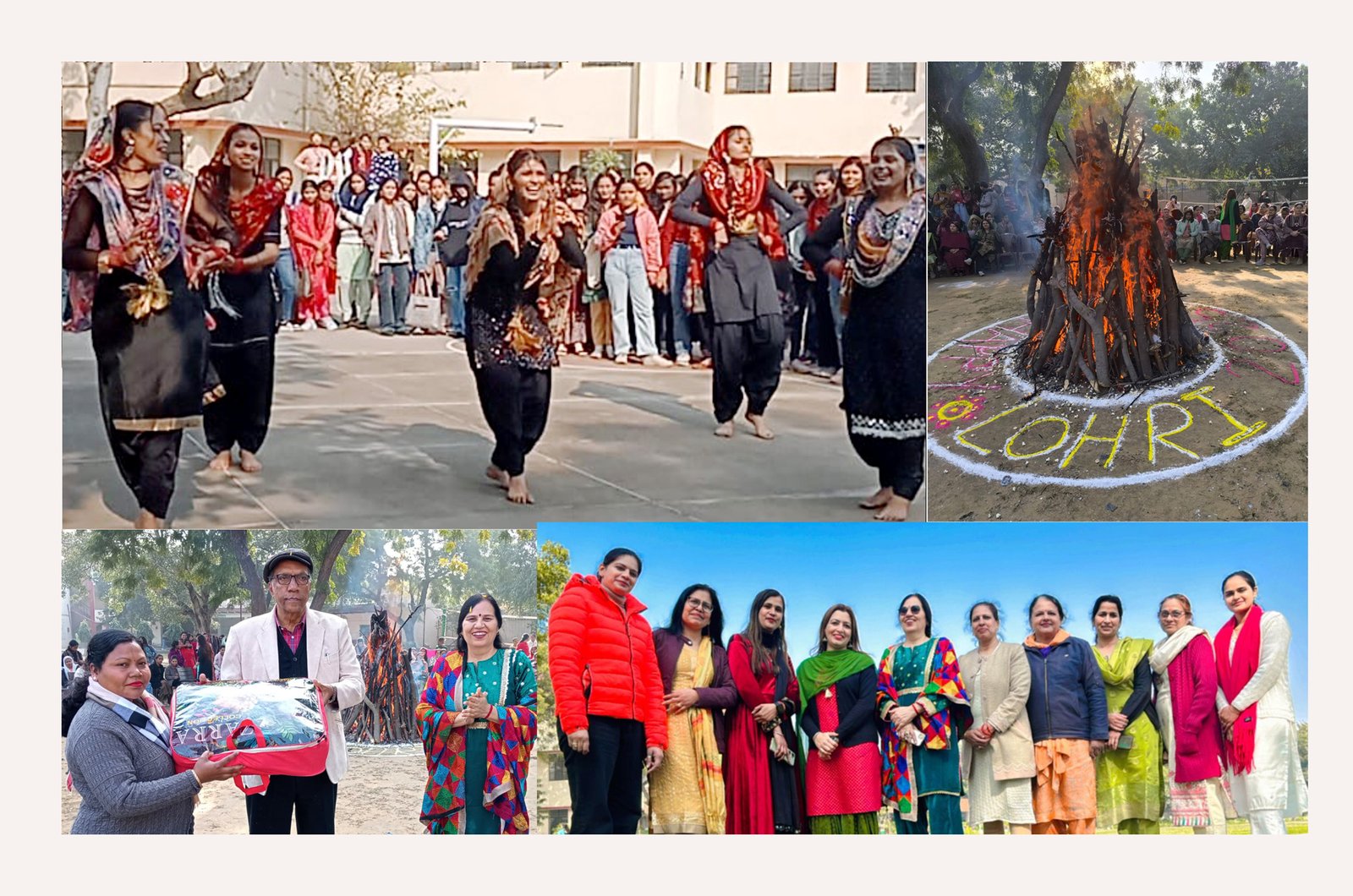 केएल मेहता दयानंद महिला महाविद्यालय में धूम धाम से  मनाया   लोहड़ी उत्सव