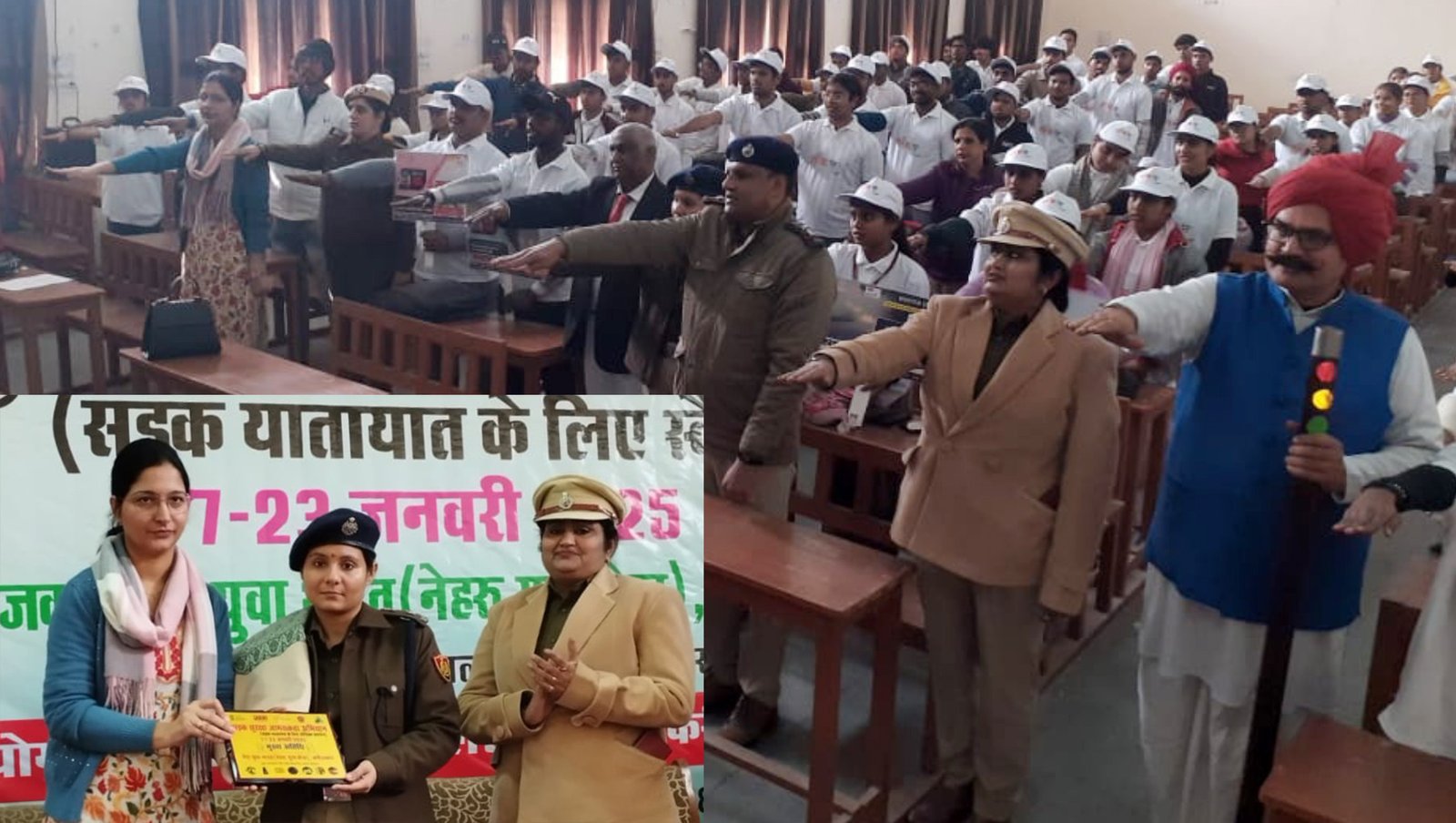 गवर्नमेंट कॉलेज खेड़ी गुजरान मे डीसीपी ट्रैफिक ने प्राध्यापक एवं छात्र -छात्राओं को ट्रैफिक नियम पलना की दिलाई शपथ