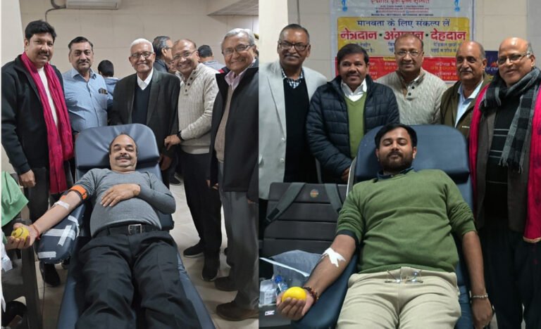 वैश्य समाज सेक्टर 28 से 31 के कैम्प में 342 ने रक्तदान कर पुण्य कमाया