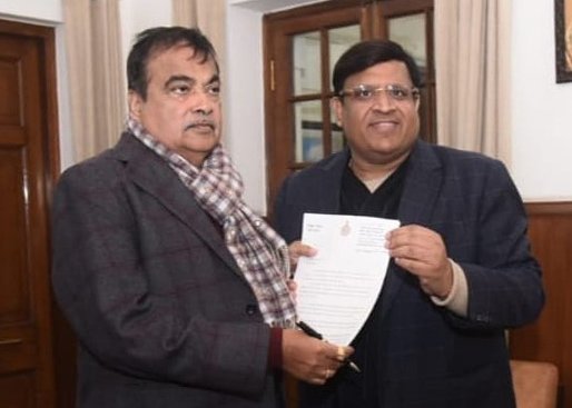 मंत्री विपुल गोयल ने विकासकार्यो को लेकर केंद्रीय सड़क परिवहन एवं राजमार्ग मंत्री नितिन गडकरी से की मुलाकात