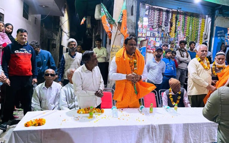 वार्ड-2 से भाजपा प्रत्याशी राजेश डागर को मिल रहा जनता का अपार जनसमर्थन