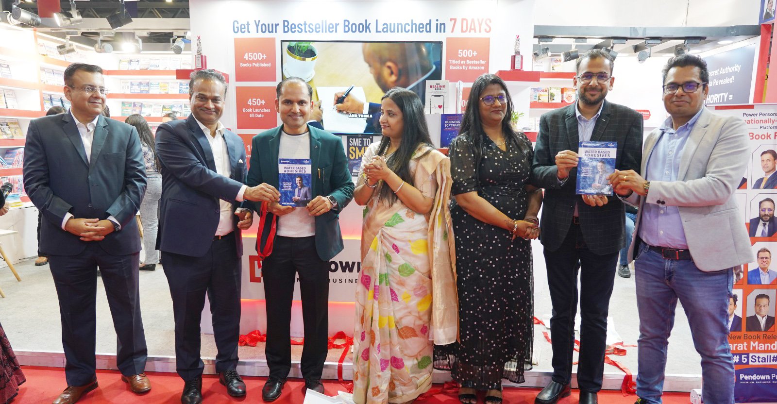 पेनडाउन प्रेस ने अमित बाजोरिया की पांच लाख की बिजनेस बुक “वाटर बेस्ड एडहेस्सिव” का किया विमोचन