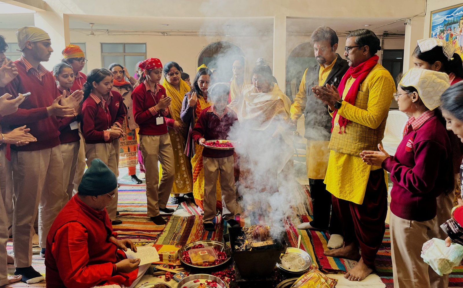 साईं धाम में बसंत पंचमी के अवसर पर श्रद्धा और उत्साह के साथ हवन समारोह का आयोजन किया गया