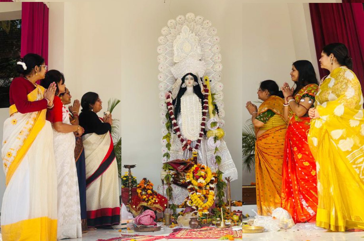 फरीदाबाद कालीबाड़ी में बसंत पंचमी उत्सव हर्षोल्लास से मनाया गया