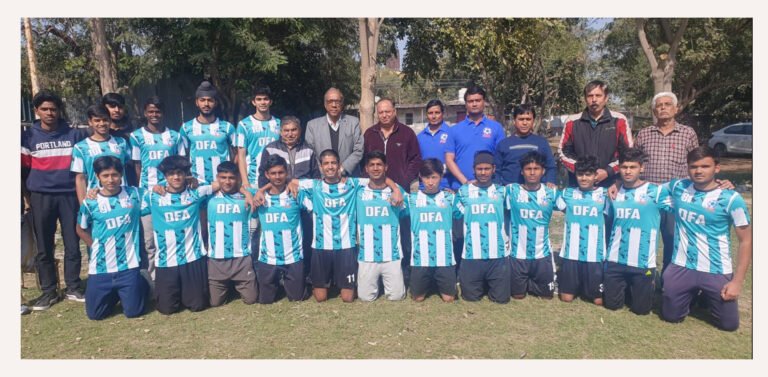 नाहरसिंह फुटबॉल ग्राउंड पर U-20 फुटबॉल कैम्प का समापन