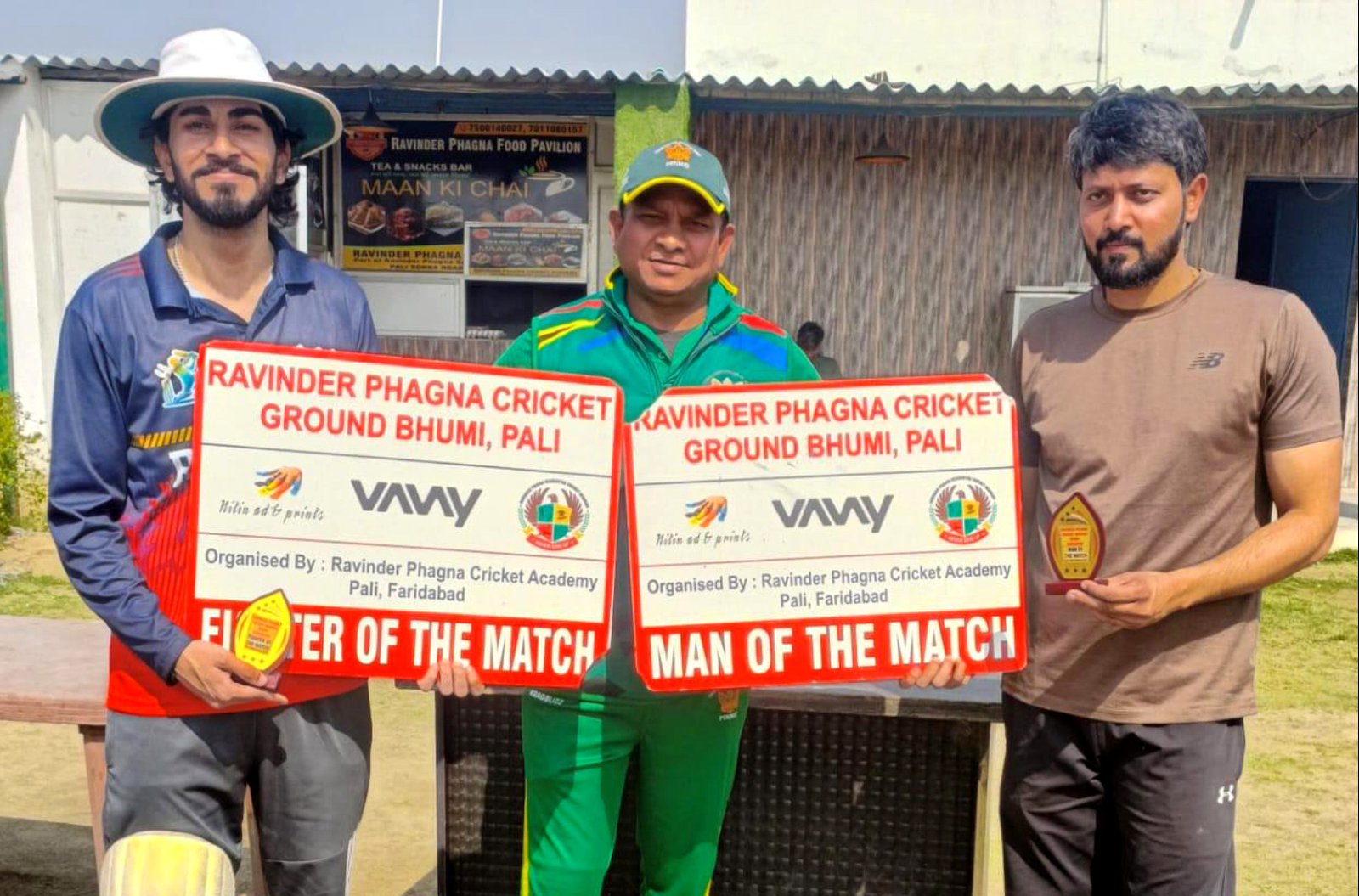 द बॉडी जोन (सेक्टर 49) ने क्रेज़ी इलेवन को एक विकेट से हराया, मैन ऑफ द मैच  मनीष भड़ाना घोषित