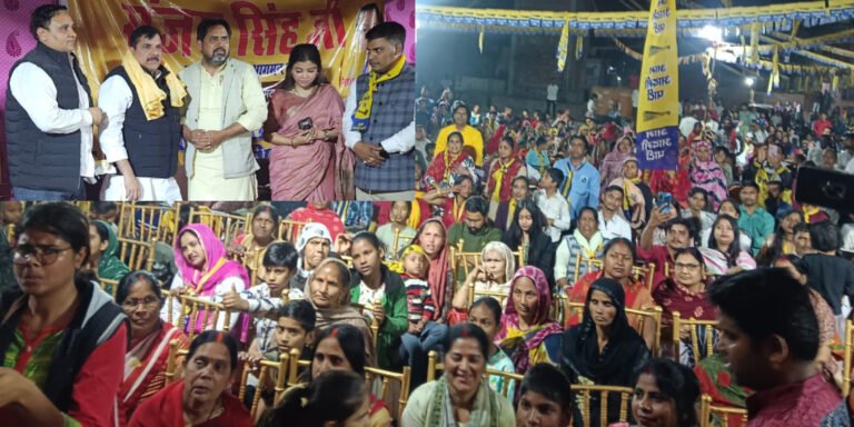 वार्ड 26 में आप की पार्षद प्रत्याशी कंचन मिश्रा और मेयर प्रत्याशी निशा दलाल फौजदार के समर्थन में राज्यसभा सांसद संजय सिंह ने की जनसभा
